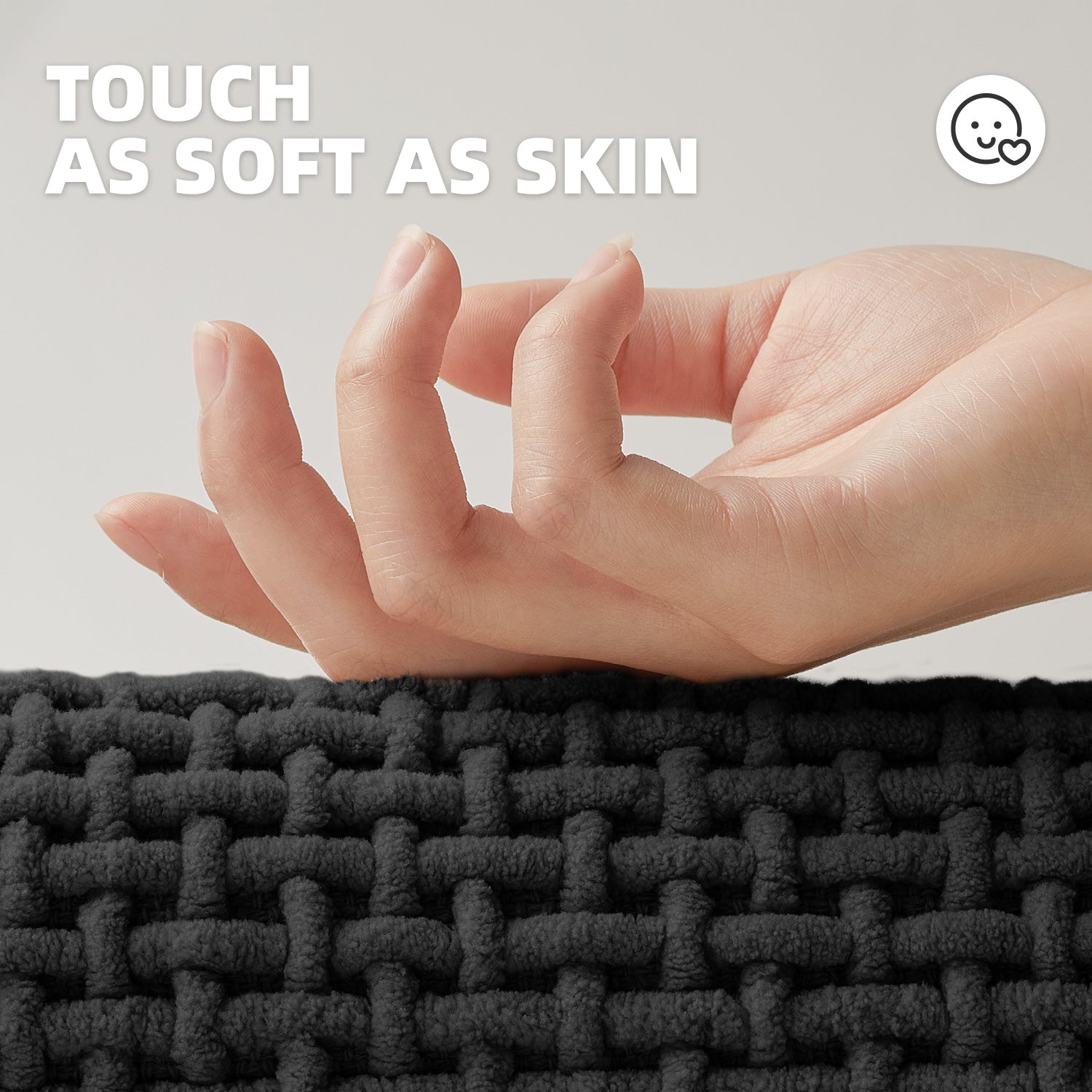 Upgraded Denser Chenille Pile Bath Mat